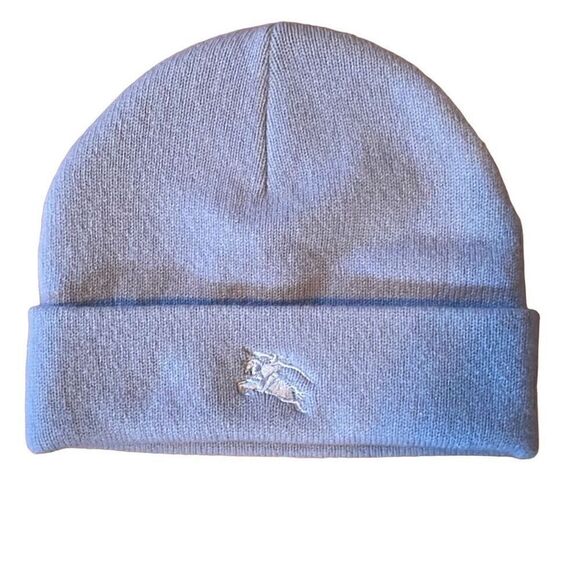BURBERRY | baby blue 100% lambswool beanie main image 5